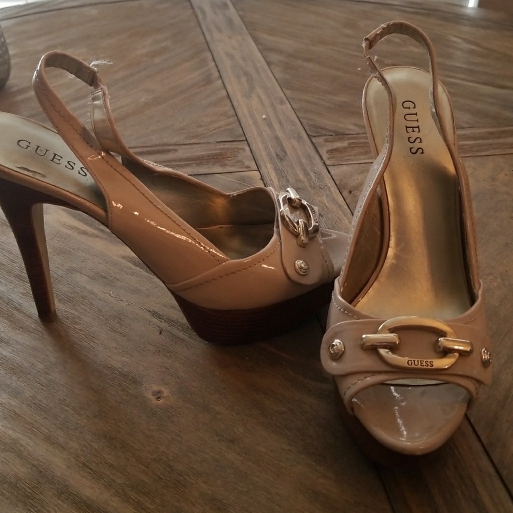 Guess sling back heels